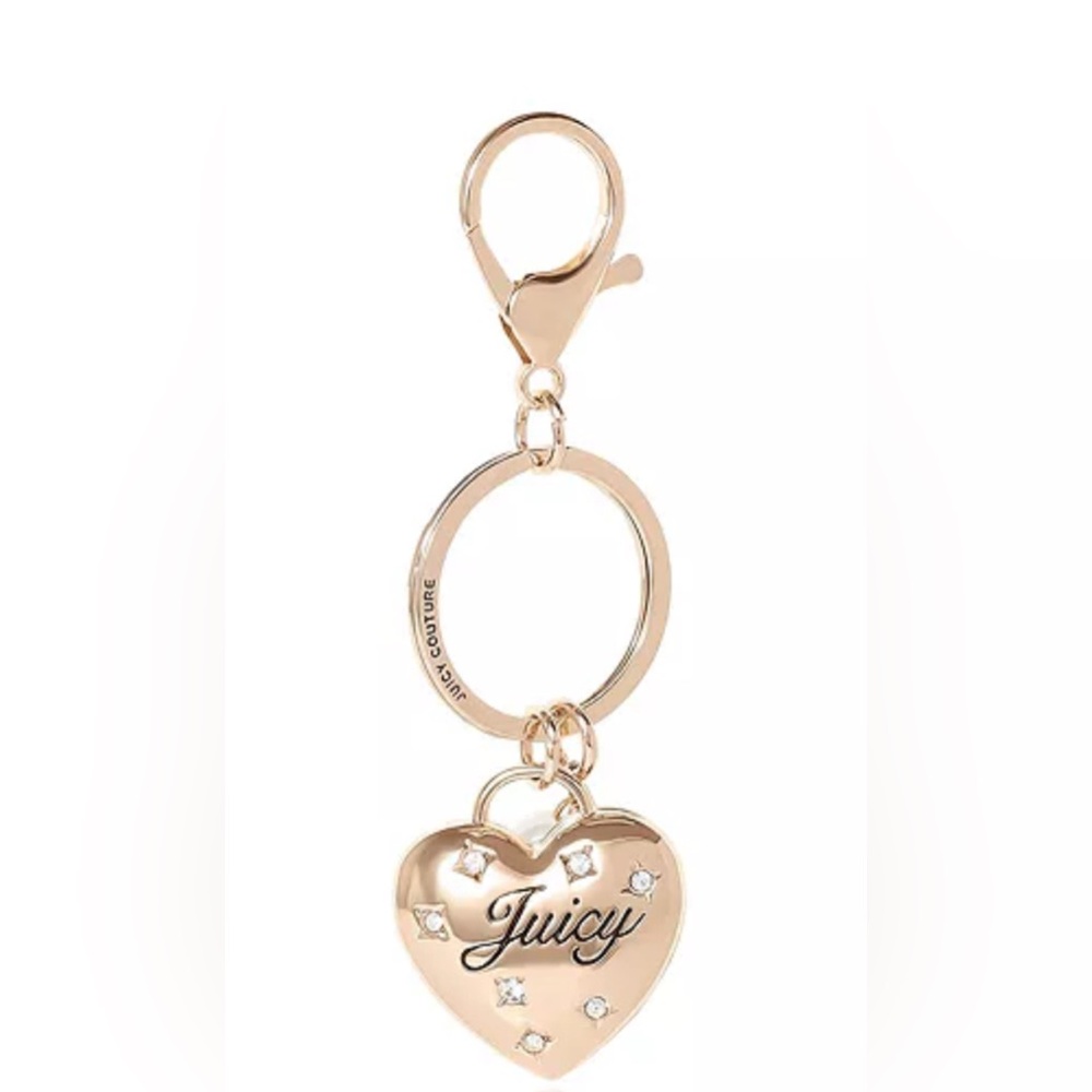 Juicy Couture Gold Heart Bag Charm NWT